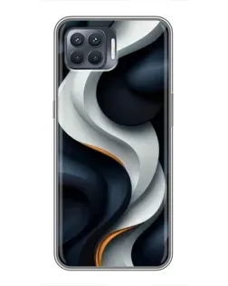Чохол для OPPO Reno 4 Lite з картинкою «Об'ємні чорно-білі стрічки» Чохол для OPPO Reno 4 Lite з картинкою «Об'ємні чорно-білі стрічки»