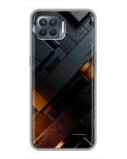 Чохол для OPPO Reno 4 Lite з картинкою «Чорні геометричні блоки» Чохол для OPPO Reno 4 Lite з картинкою «Чорні геометричні блоки»