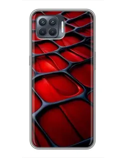 Чохол для OPPO Reno 4 Lite з картинкою «Червона глянцева сітка» Чохол для OPPO Reno 4 Lite з картинкою «Червона глянцева сітка»