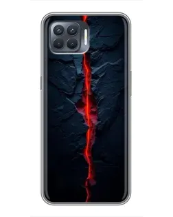 Чохол для OPPO Reno 4 Lite з картинкою «Червона лавова тріщина» Чохол для OPPO Reno 4 Lite з картинкою «Червона лавова тріщина»