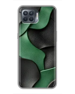 Чохол для OPPO Reno 4 Lite з картинкою «Зелені шкіряні хвилі» Чохол для OPPO Reno 4 Lite з картинкою «Зелені шкіряні хвилі»