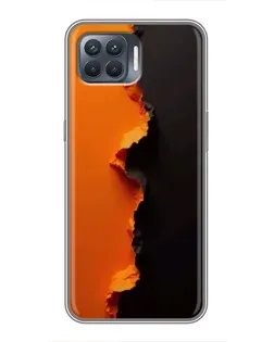 Чохол для OPPO Reno 4 Lite з картинкою «Помаранчевий розлом» Чохол для OPPO Reno 4 Lite з картинкою «Помаранчевий розлом»