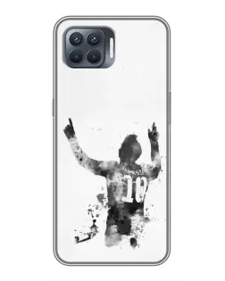 Чехол для OPPO Reno 4 Lite с картинкой «Черно-белый силуэт Месси» Чехол для OPPO Reno 4 Lite с картинкой «Черно-белый силуэт Месси»