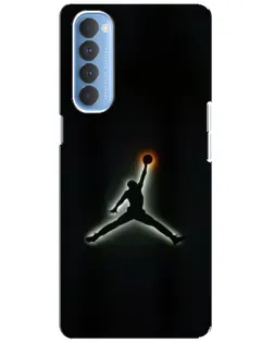 Чехол для OPPO Reno 4 Pro с картинкой «Jordan Gradient Logo» Чехол для OPPO Reno 4 Pro с картинкой «Jordan Gradient Logo»