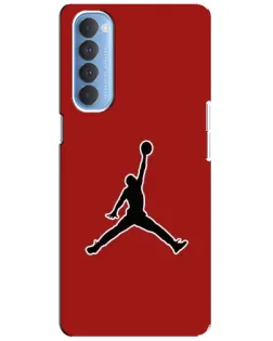 Чехол для OPPO Reno 4 Pro с картинкой «Jordan Red Back»