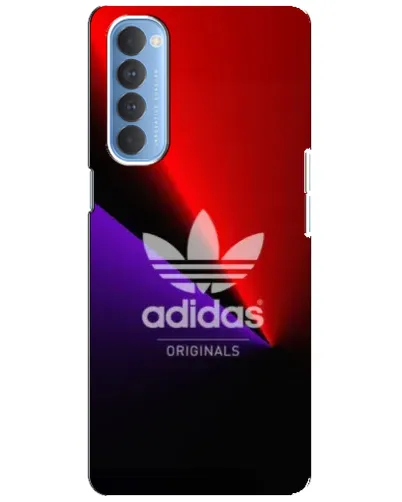 Чехол для OPPO Reno 4 Pro с картинкой «Adidas Red Neon»
