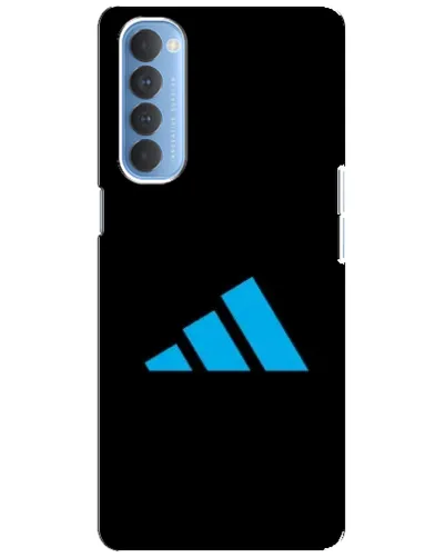 Чехол для OPPO Reno 4 Pro с картинкой «Adidas Cyan Logo»