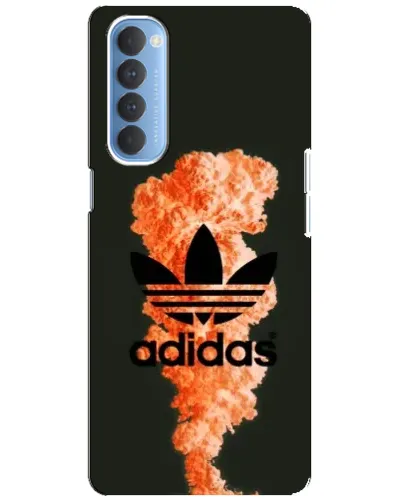 Чехол для OPPO Reno 4 Pro с картинкой «Оранжевый дым Adidas»