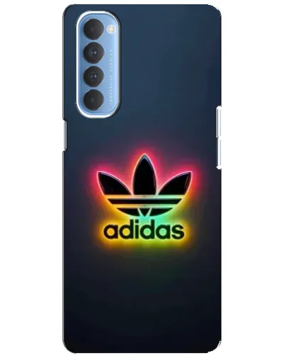 Чехол для OPPO Reno 4 Pro с картинкой «Неоновый Adidas»
