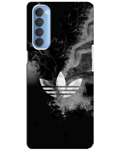 Чехол для OPPO Reno 4 Pro с картинкой «Абстрактный дым Adidas»