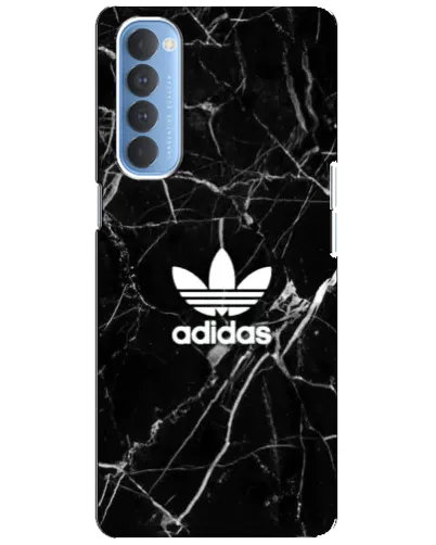 Чехол для OPPO Reno 4 Pro с картинкой «Белый мрамор Adidas»
