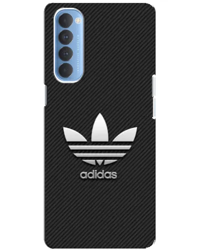 Чехол для OPPO Reno 4 Pro с картинкой «Adidas Карбоновая текстура»