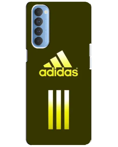 Чехол для OPPO Reno 4 Pro с картинкой «Оливковый градиент Adidas»