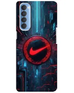 Чехол для OPPO Reno 4 Pro с картинкой «Техногенный стиль Nike» Чехол для OPPO Reno 4 Pro с картинкой «Техногенный стиль Nike»