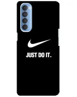 Чехол для OPPO Reno 4 Pro с картинкой «Классический принт Nike» Чехол для OPPO Reno 4 Pro с картинкой «Классический принт Nike»
