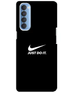 Чехол для OPPO Reno 4 Pro с картинкой «Минимализм от Nike» Чехол для OPPO Reno 4 Pro с картинкой «Минимализм от Nike»