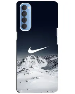 Чехол для OPPO Reno 4 Pro с картинкой «Nike — зимние горы» Чехол для OPPO Reno 4 Pro с картинкой «Nike — зимние горы»