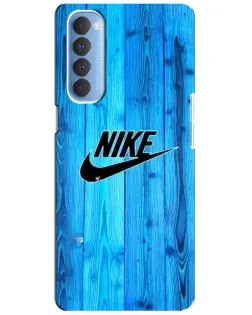 Чехол для OPPO Reno 4 Pro с картинкой «Голубое дерево Nike» Чехол для OPPO Reno 4 Pro с картинкой «Голубое дерево Nike»