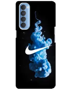 Чехол для OPPO Reno 4 Pro с картинкой «Nike и синий дым» Чехол для OPPO Reno 4 Pro с картинкой «Nike и синий дым»
