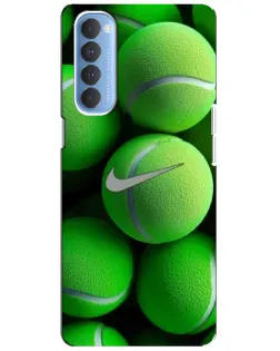 Чехол для OPPO Reno 4 Pro с картинкой «Теннисные мячи Найк» Чехол для OPPO Reno 4 Pro с картинкой «Теннисные мячи Найк»