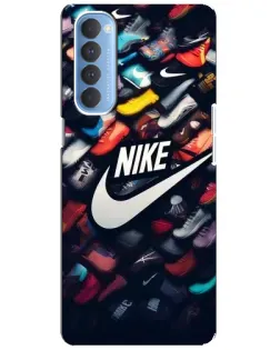 Чехол для OPPO Reno 4 Pro с картинкой «Коллекция кроссовок Nike» Чехол для OPPO Reno 4 Pro с картинкой «Коллекция кроссовок Nike»