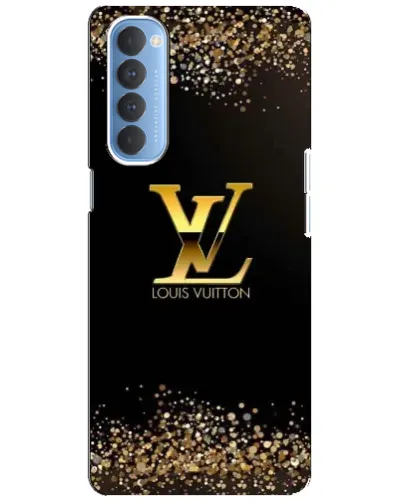 Чехол для OPPO Reno 4 Pro с картинкой «LV — золотые искры»