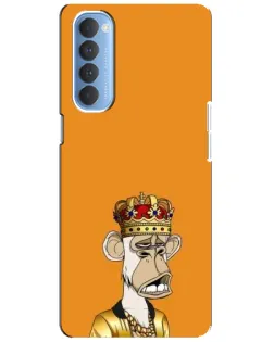 Чехол для OPPO Reno 4 Pro с картинкой «Золотая обезьяна Bored Ape» Чехол для OPPO Reno 4 Pro с картинкой «Золотая обезьяна Bored Ape»