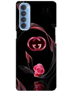 Чехол для OPPO Reno 4 Pro с картинкой «Gucci — неоновая роза» Чехол для OPPO Reno 4 Pro с картинкой «Gucci — неоновая роза»