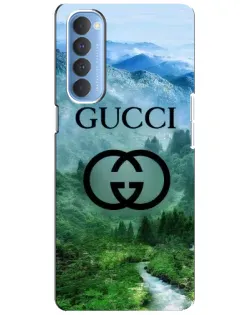 Чехол для OPPO Reno 4 Pro с картинкой «Gucci — горный пейзаж» Чехол для OPPO Reno 4 Pro с картинкой «Gucci — горный пейзаж»