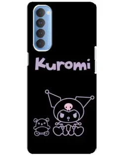 Чехол для OPPO Reno 4 Pro с картинкой «Kuromi — черный минимализм» Чехол для OPPO Reno 4 Pro с картинкой «Kuromi — черный минимализм»