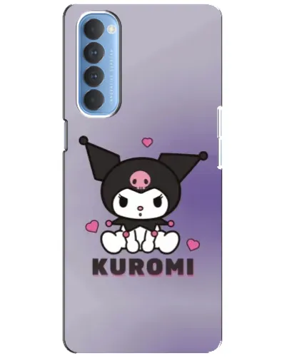 Чехол для OPPO Reno 4 Pro с картинкой «Kuromi — фиолетовый арт» Чехол для OPPO Reno 4 Pro с картинкой «Kuromi — фиолетовый арт»