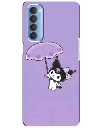 Чехол для OPPO Reno 4 Pro с картинкой «Kuromi с зонтиком» Чехол для OPPO Reno 4 Pro с картинкой «Kuromi с зонтиком»