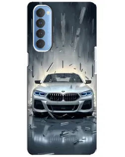Чехол для OPPO Reno 4 Pro с картинкой «BMW в свете фар»