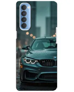 Чехол для OPPO Reno 4 Pro с картинкой «BMW в огнях города»
