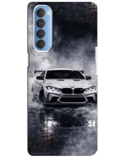 Чехол для OPPO Reno 4 Pro с картинкой «BMW сквозь туман»