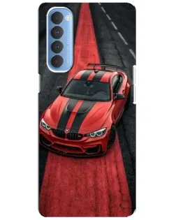 Чехол для OPPO Reno 4 Pro с картинкой «BMW на красной дорожке»
