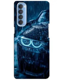 Чехол для OPPO Reno 4 Pro с картинкой «BMW под дождем»