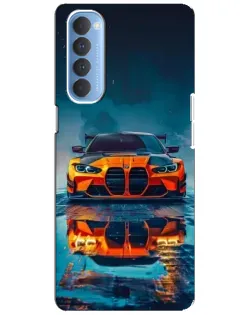 Чехол для OPPO Reno 4 Pro с картинкой «BMW — золотая эмблема»
