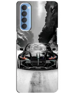Чехол для OPPO Reno 4 Pro с картинкой «BMW — акварельный дрифт»