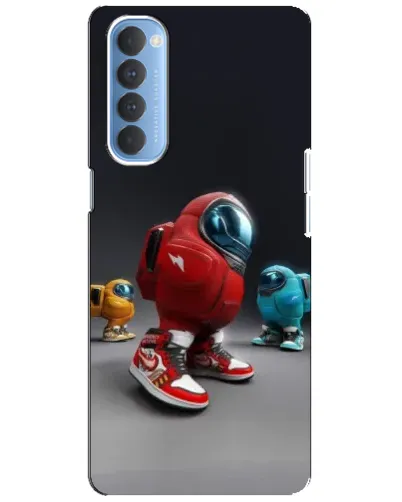 Чехол для OPPO Reno 4 Pro с картинкой «Among Us — 3D стиль»