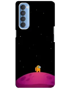 Чехол для OPPO Reno 4 Pro с картинкой «Одинокий герой на планете»