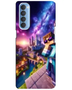 Чехол для OPPO Reno 4 Pro с картинкой «Стив и космос»