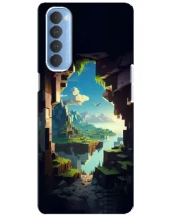 Чехол для OPPO Reno 4 Pro с картинкой «Вид из пещеры»