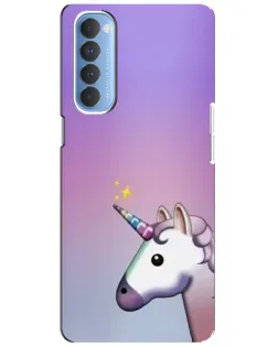 Чехол для OPPO Reno 4 Pro с картинкой «Единорог градиент» Чехол для OPPO Reno 4 Pro с картинкой «Единорог градиент»