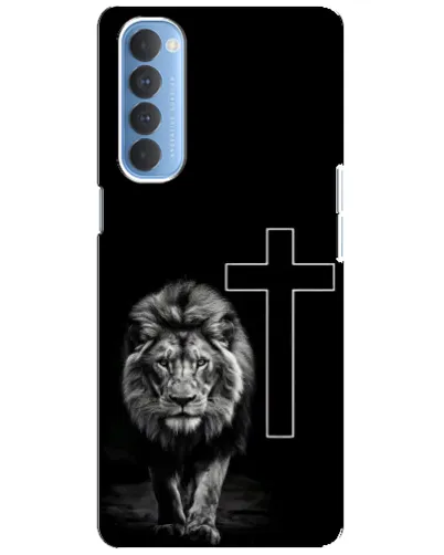 Чехол для OPPO Reno 4 Pro с картинкой «Лев и Крест» Чехол для OPPO Reno 4 Pro с картинкой «Лев и Крест»