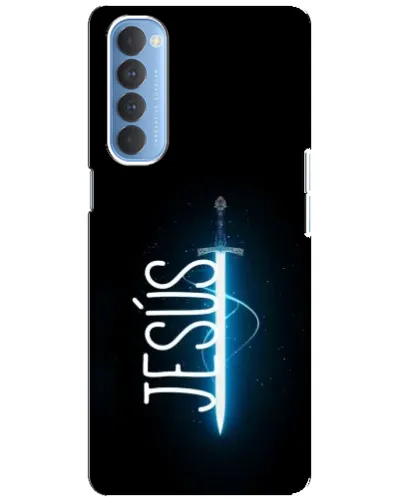 Чехол для OPPO Reno 4 Pro с картинкой «Меч Духа Jesus» Чехол для OPPO Reno 4 Pro с картинкой «Меч Духа Jesus»