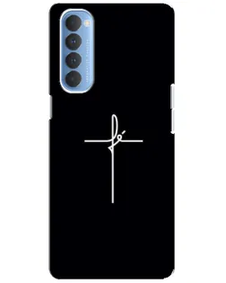 Чехол для OPPO Reno 4 Pro с картинкой «Тонкий крест»