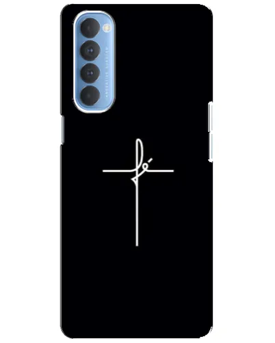Чехол для OPPO Reno 4 Pro с картинкой «Тонкий крест» Чехол для OPPO Reno 4 Pro с картинкой «Тонкий крест»