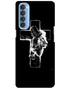 Чехол для OPPO Reno 4 Pro с картинкой «Сияющий крест Jesus»
