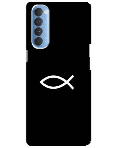 Чехол для OPPO Reno 4 Pro с картинкой «Символ рыбы Jesus» Чехол для OPPO Reno 4 Pro с картинкой «Символ рыбы Jesus»
